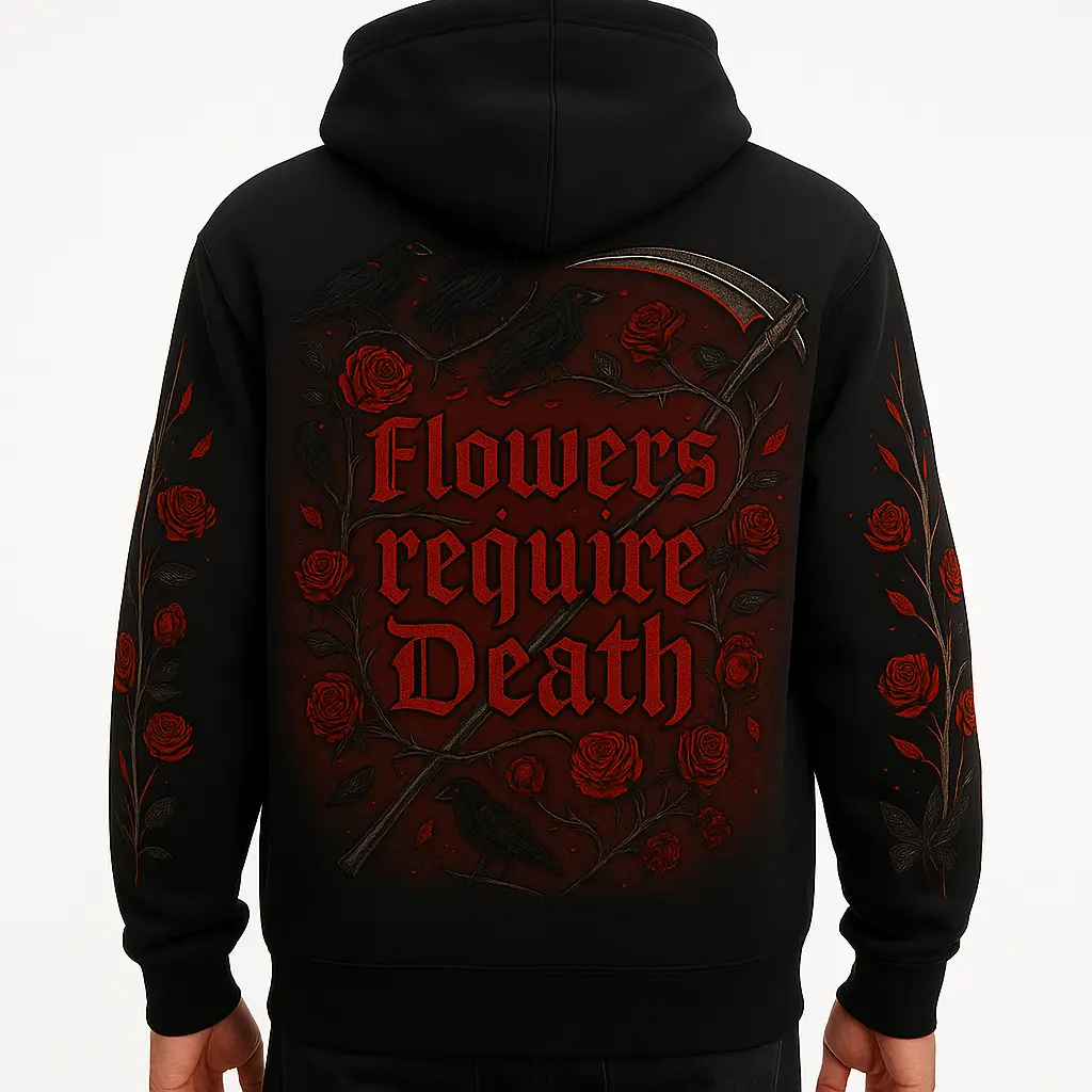 Flowers Require Death hoodie